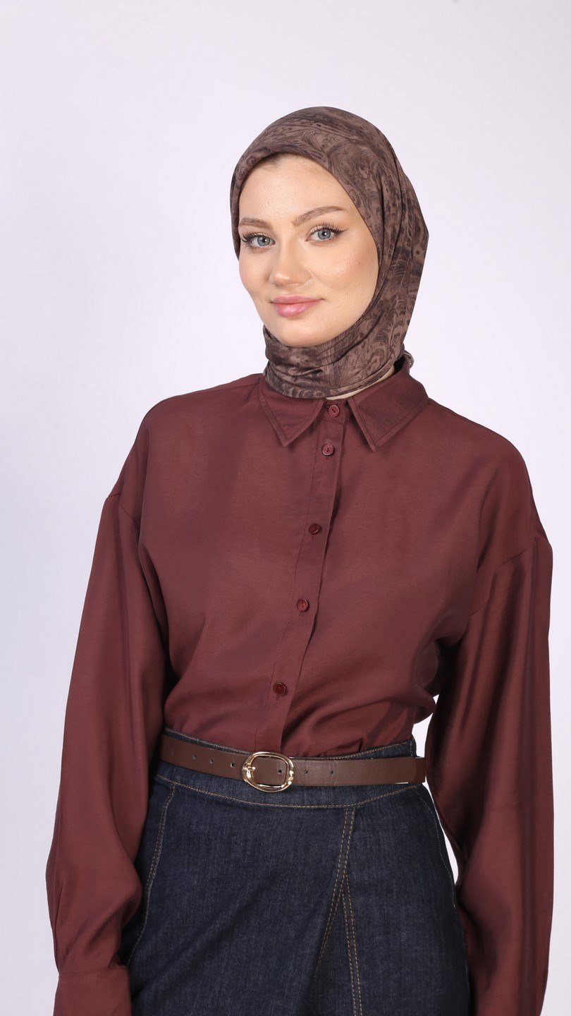 PAİSLEY DESEN EŞARP BAKIR