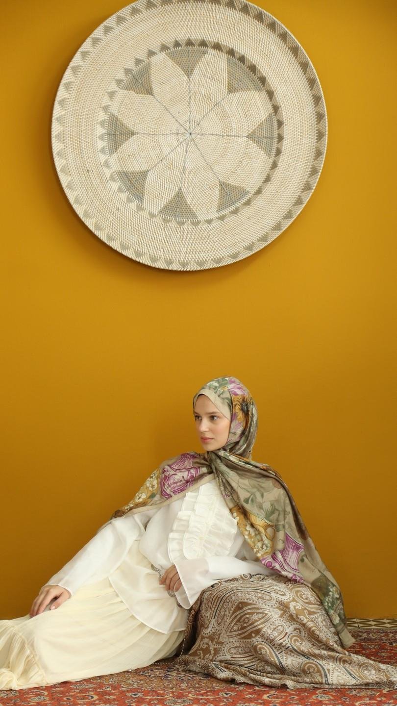 ROSE DESEN ŞAL BEJ-1