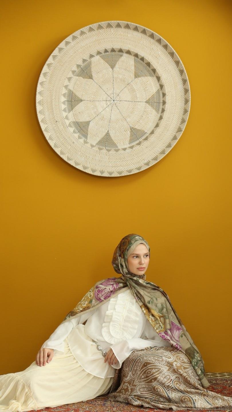 ROSE DESEN ŞAL BEJ-1