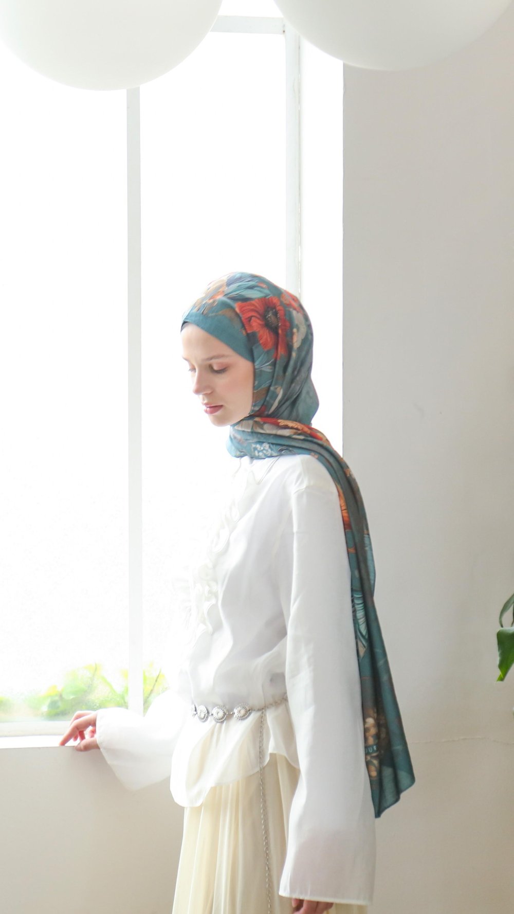 ROSE DESEN ŞAL TURKUAZ-8