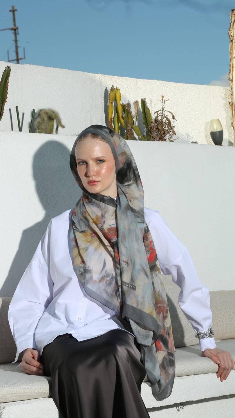 ROSELLE DESEN ŞAL ANTRASİT-6