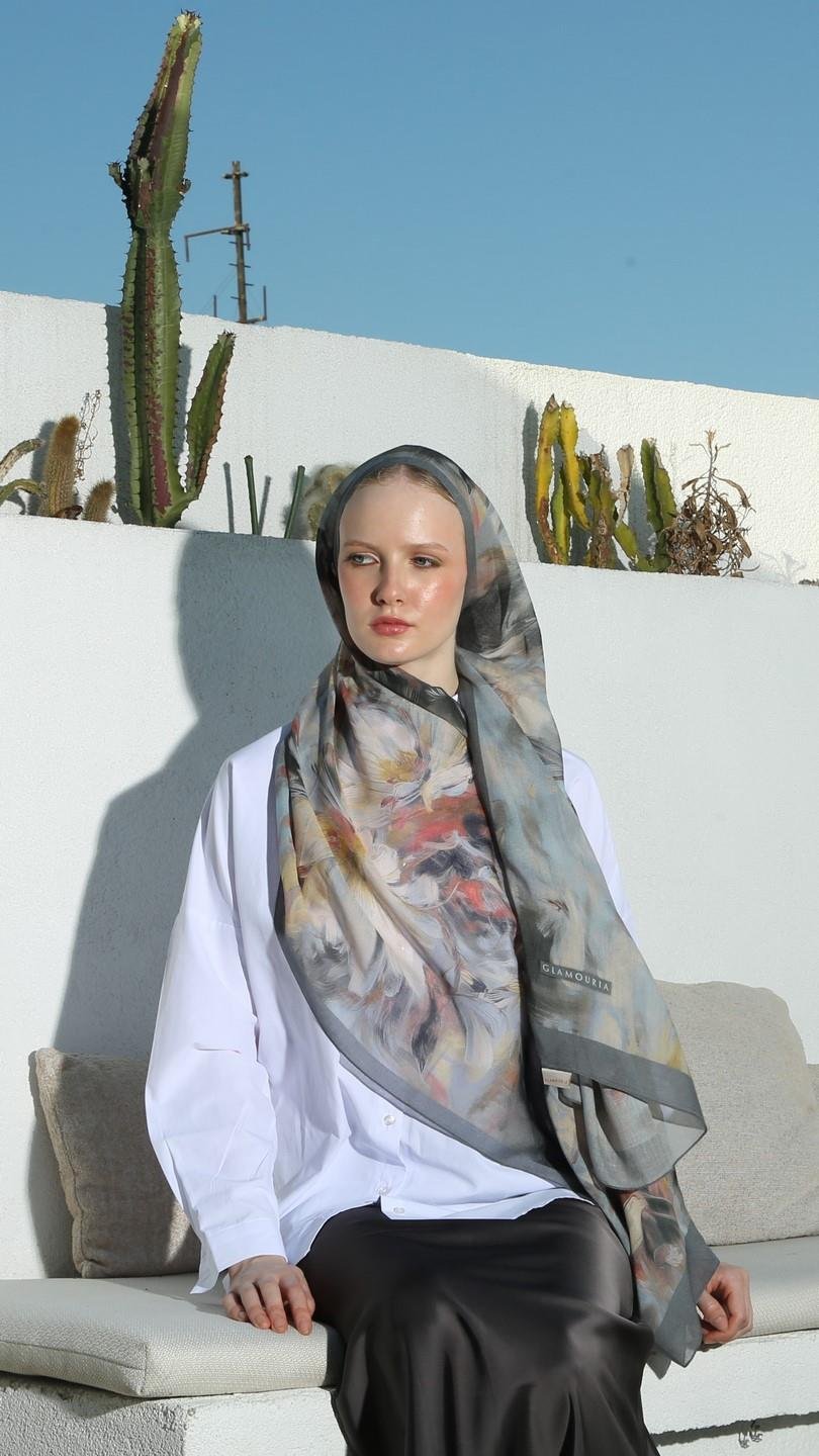 ROSELLE DESEN ŞAL ANTRASİT-6