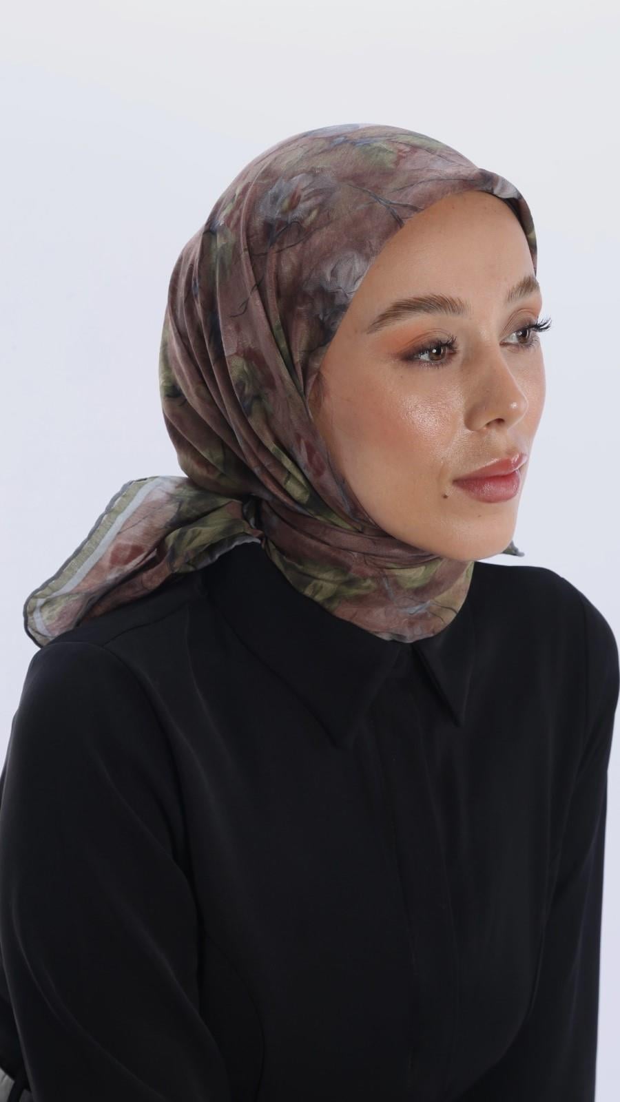 ROSEVELLE DESEN EŞARP SÜTLÜ KAHVE-2