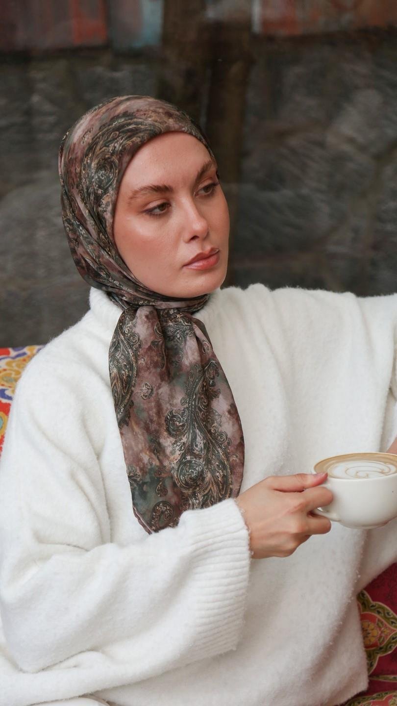 SAYE DESEN EŞARP YEŞİL