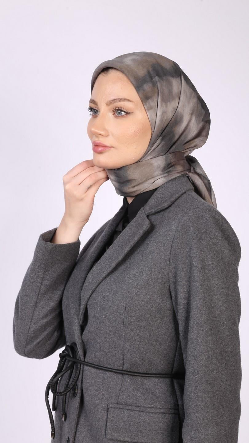 SERENA DESEN EŞARP GRİ