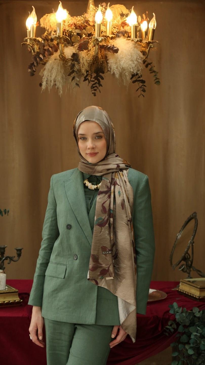 SILVA DESEN ŞAL BEJ-3
