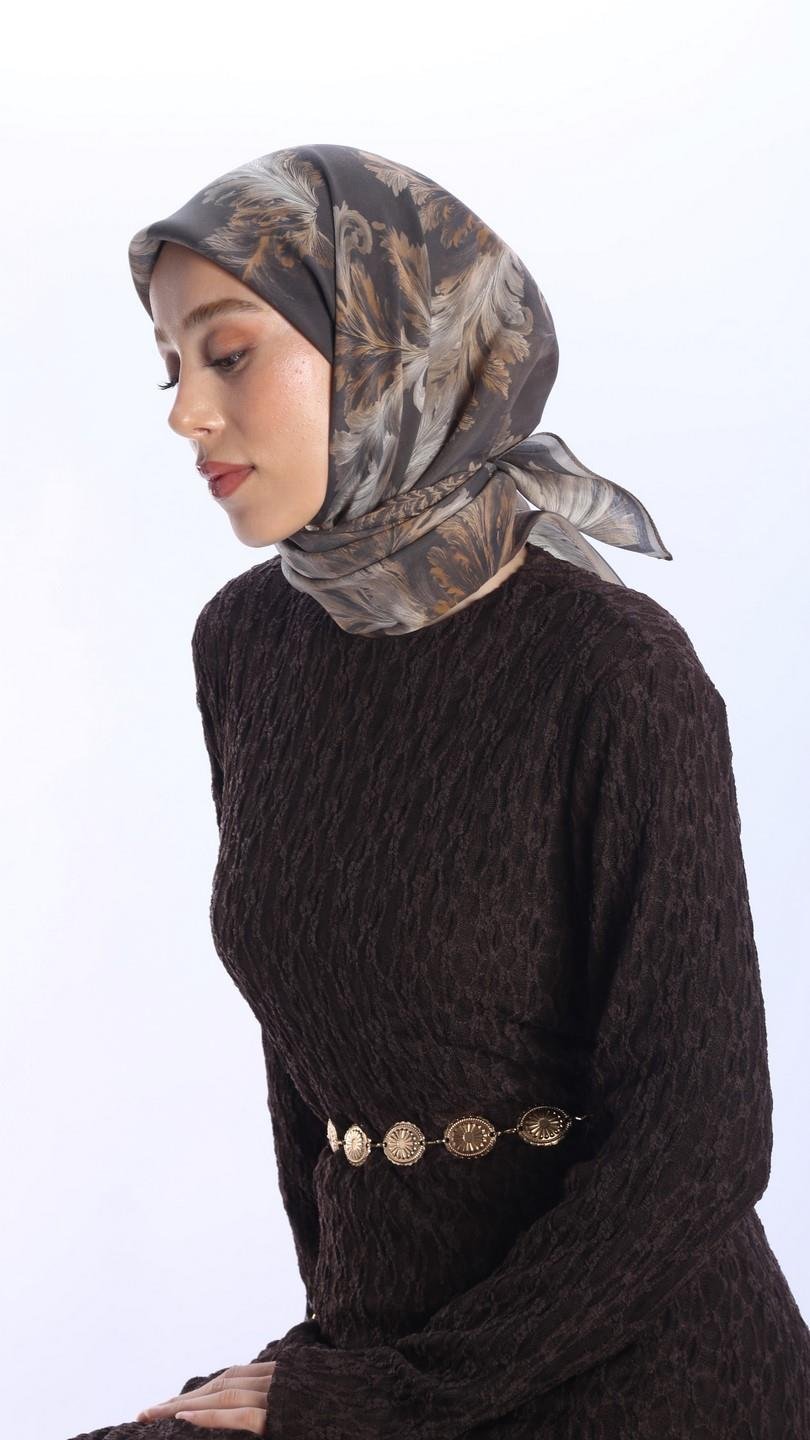 SİONA DESEN EŞARP ACI KAHVE-3