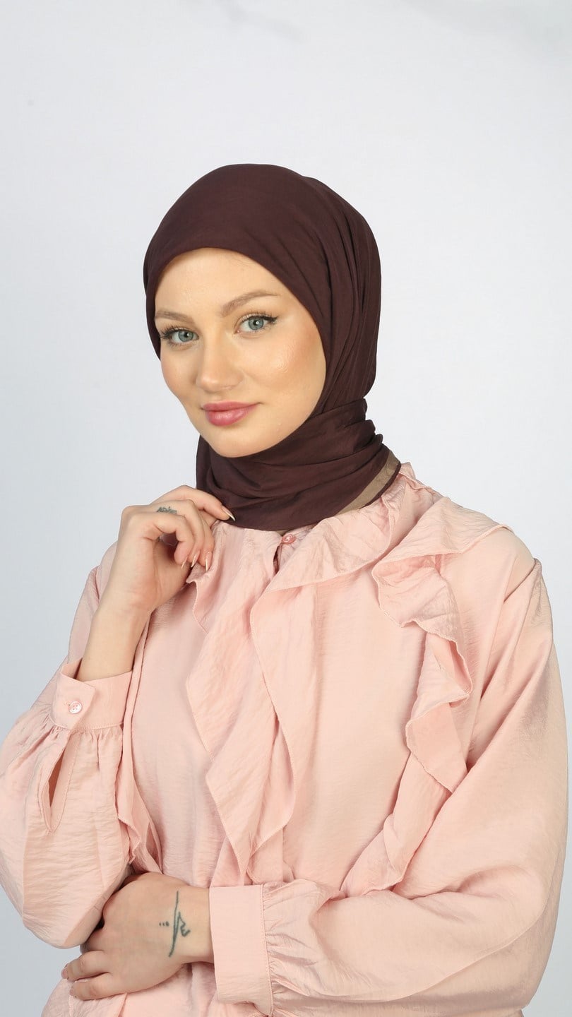 SOFT FRAME DESEN EŞARP MÜRDÜM