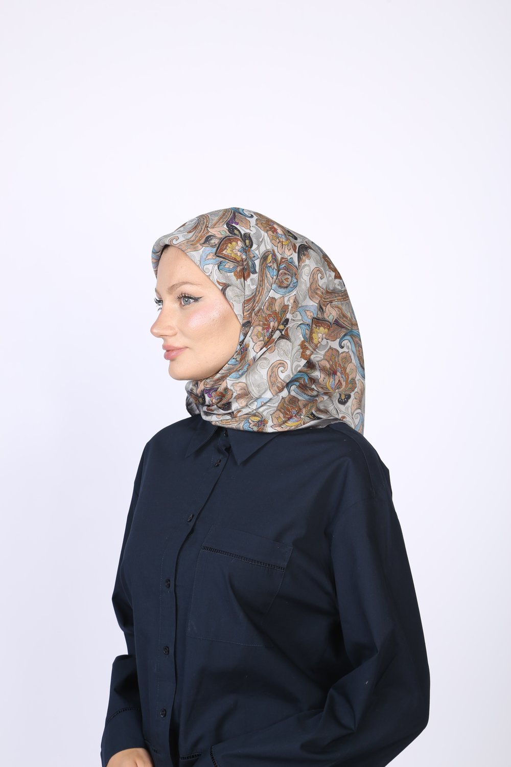 Talya Desen Eşarp Gri