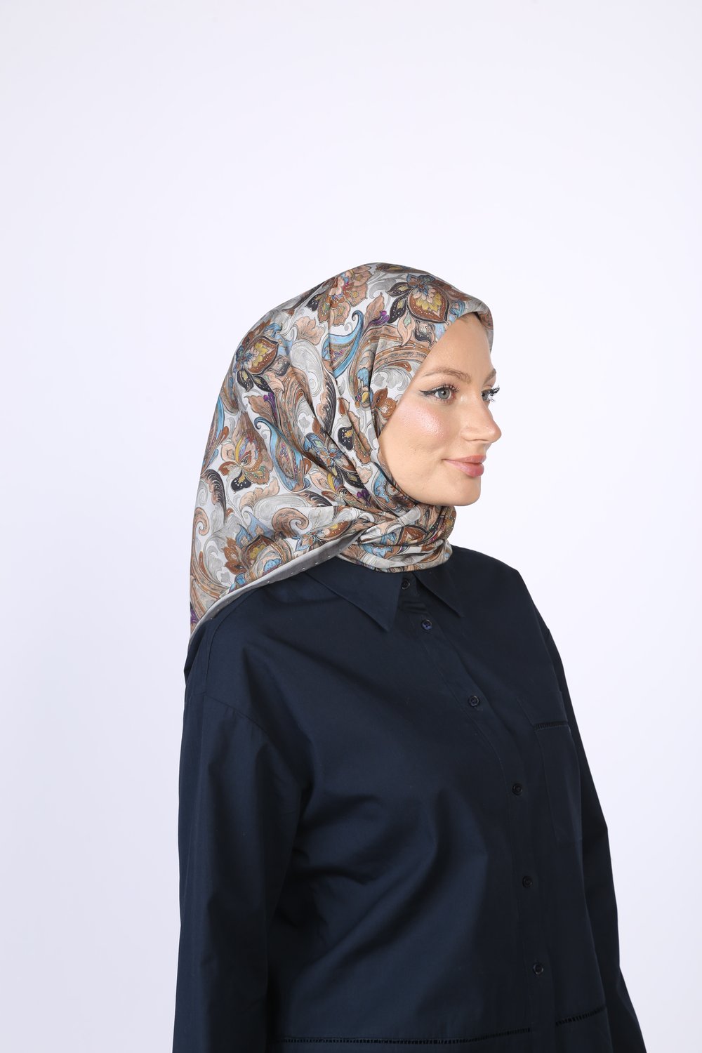 Talya Desen Eşarp Gri