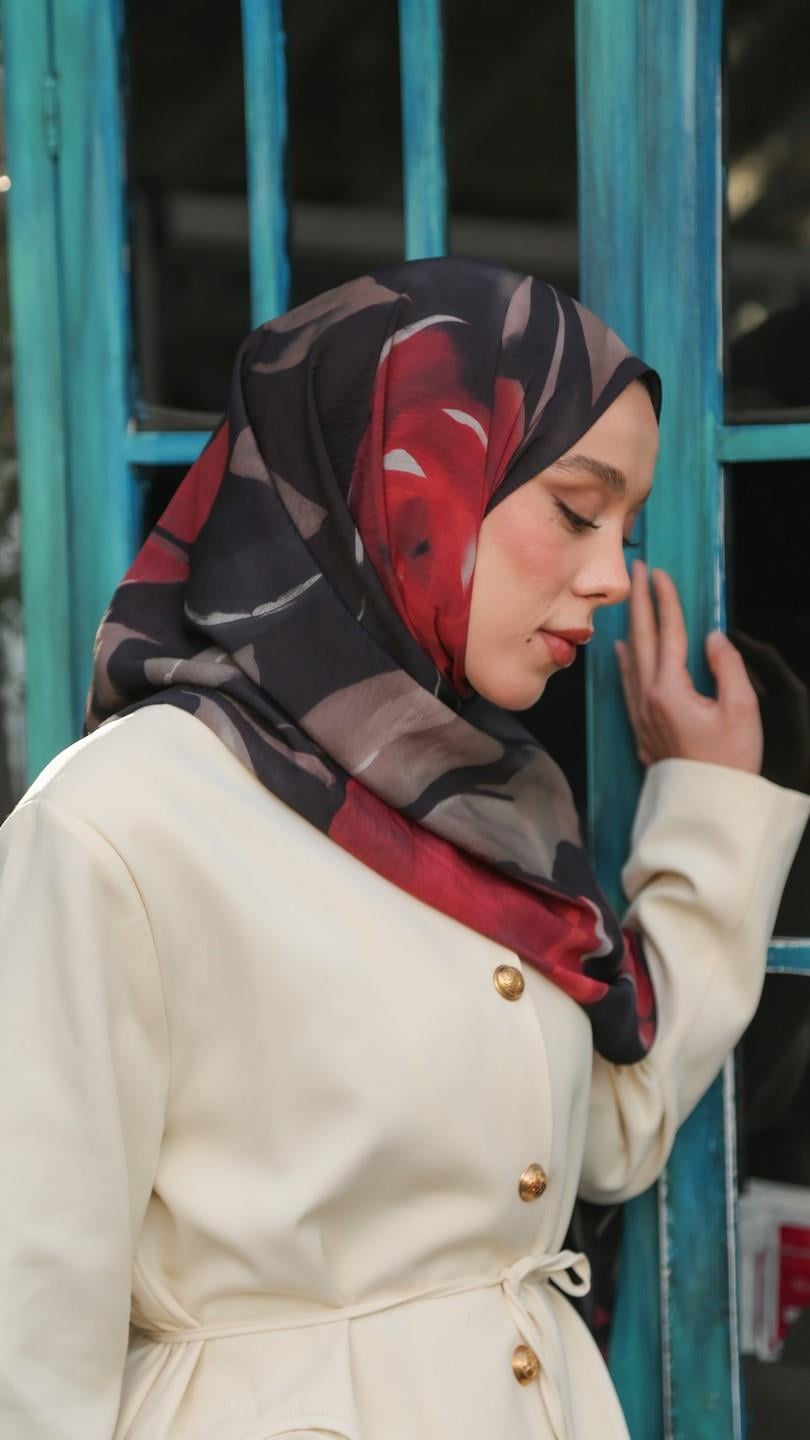 VALERIA DESEN ŞAL SİYAH
