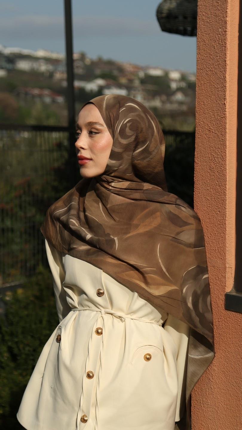VALERIA DESEN ŞAL ZEYTİN YEŞİL