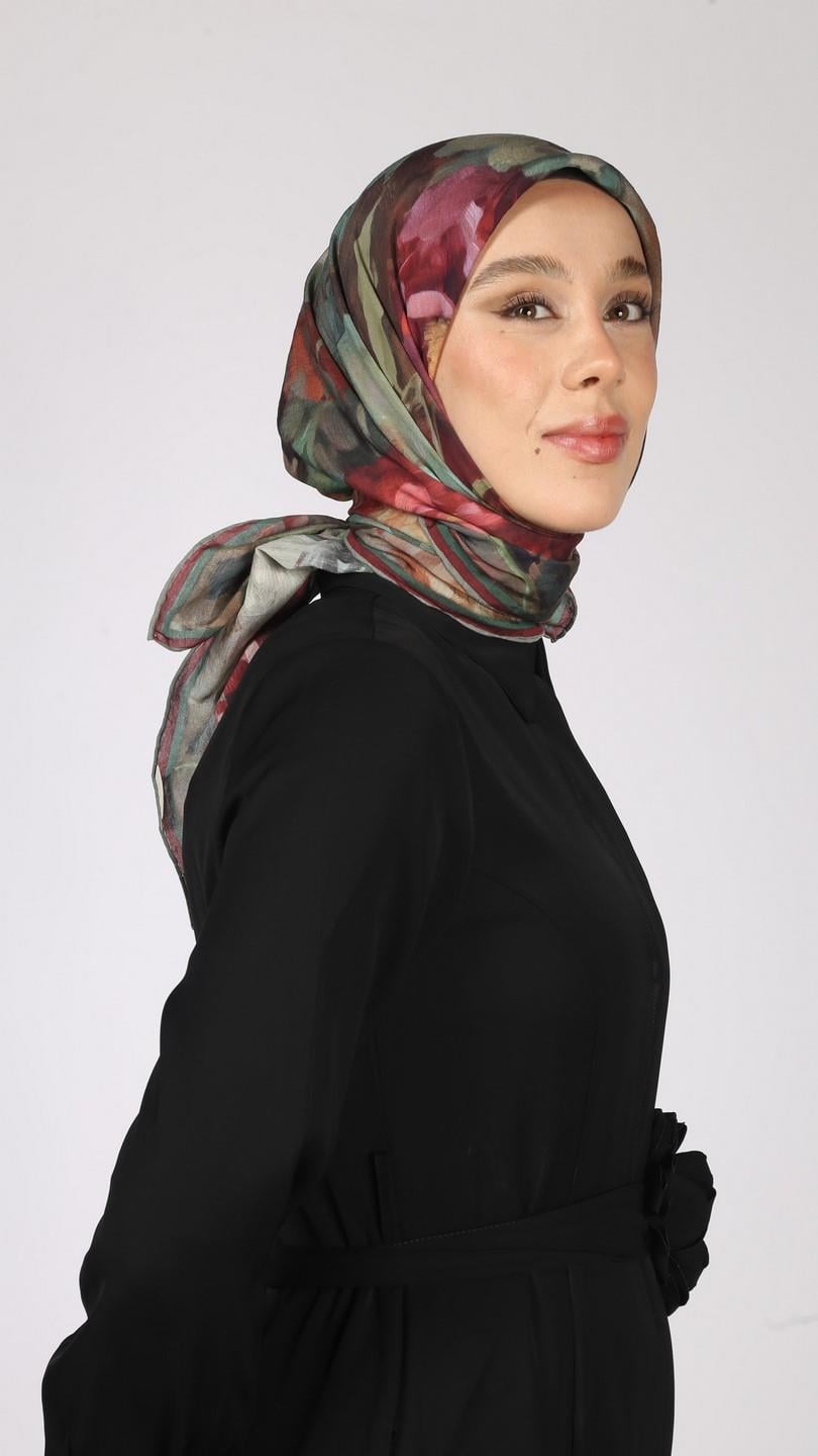 VELMORA DESEN EŞARP KOYU YEŞİL