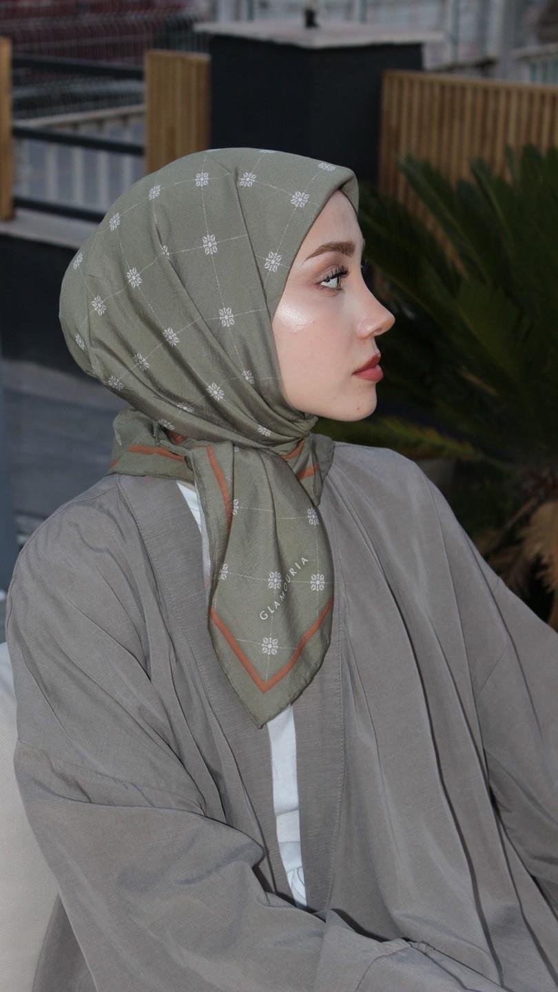 VELORA DESEN EŞARP YEŞİL-6