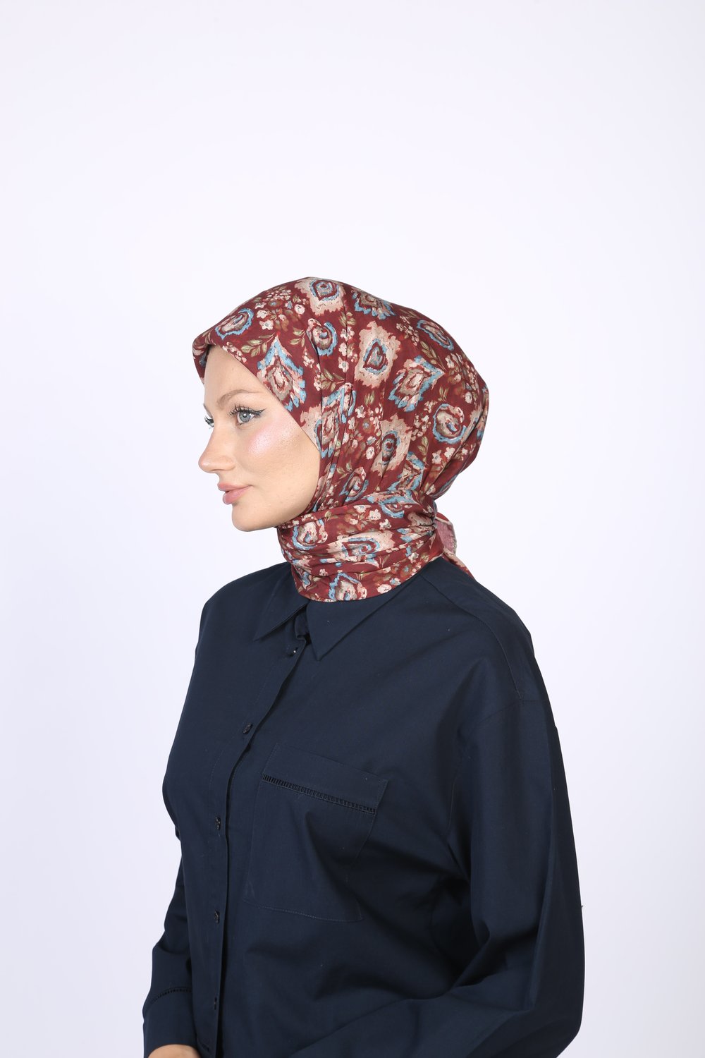 Vina Desen Eşarp Bordo