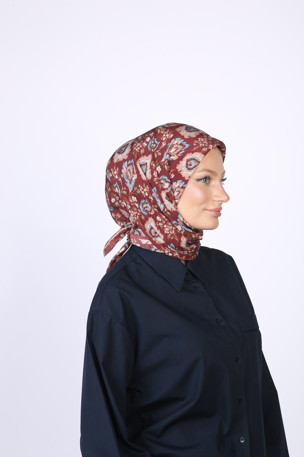 Vina Desen Eşarp Bordo