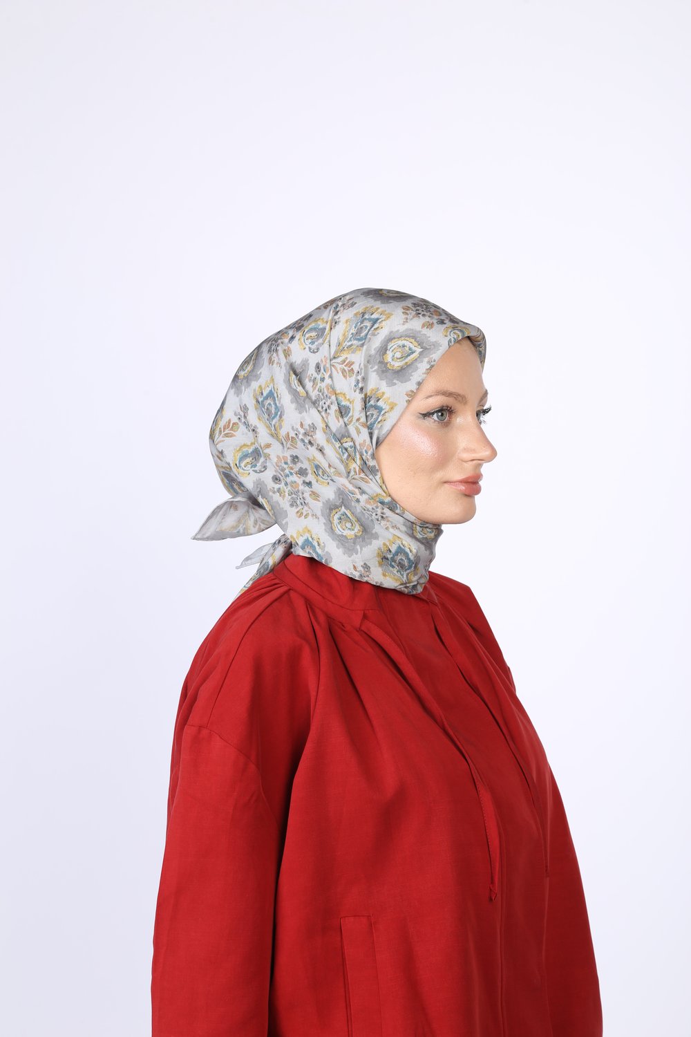 Vina Desen Eşarp Gri