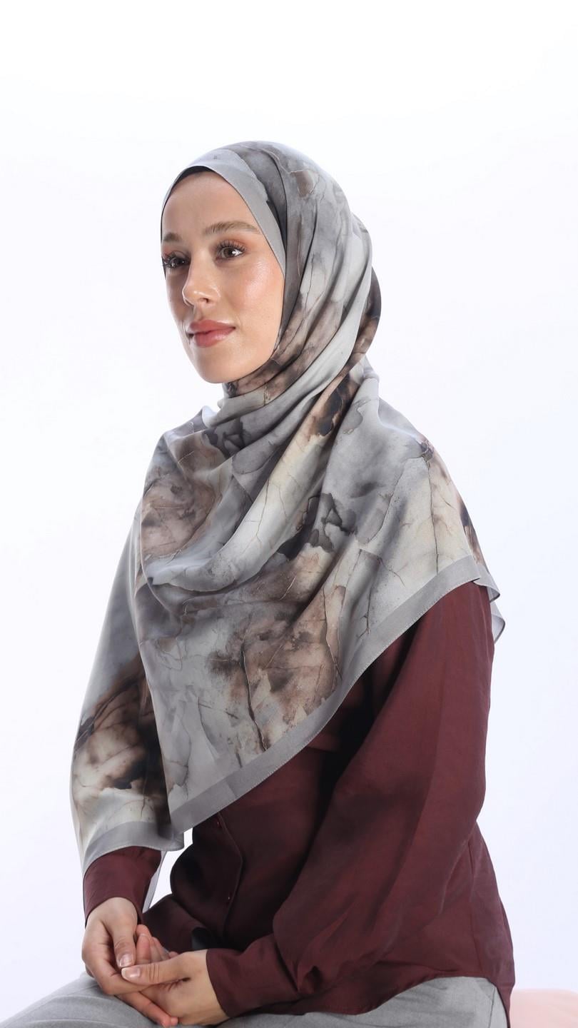 WHİSPER DESEN ŞAL GRİ-7