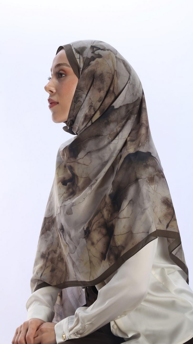 WHİSPER DESEN ŞAL YEŞİL-4