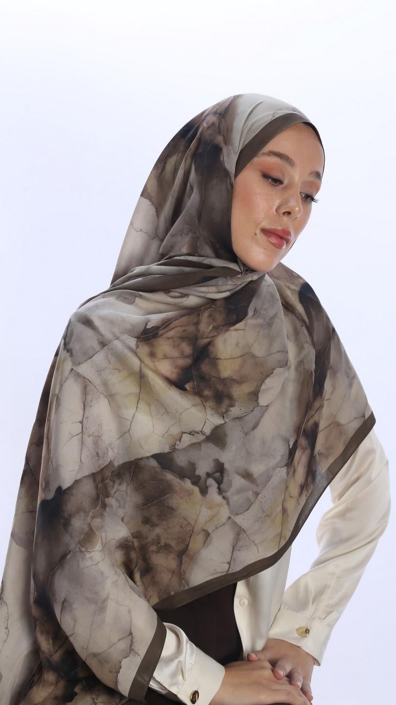 WHİSPER DESEN ŞAL YEŞİL-4
