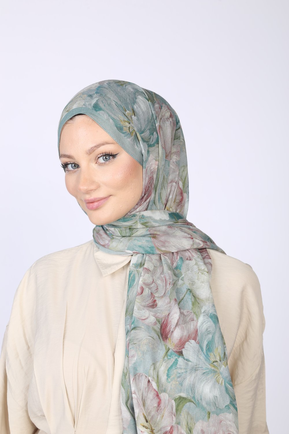 YUKA DESEN ŞAL-MAVİ YEŞİL
