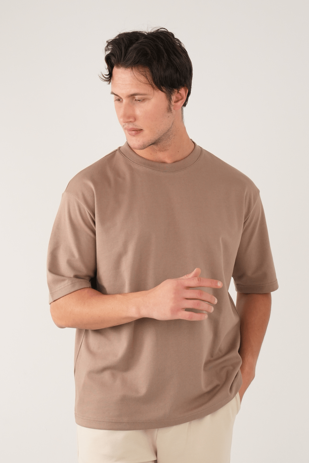 Bisiklet Yaka Vizon T-Shirt