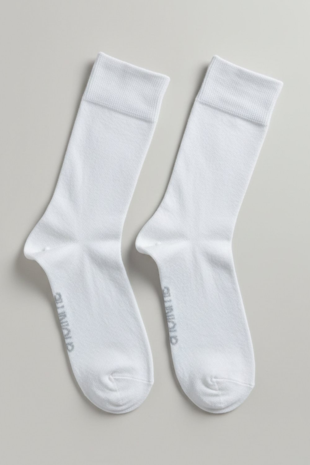 Erkek Klasik Ekru Doğal Merino Yün İnce Dikişsiz Soket Çorap