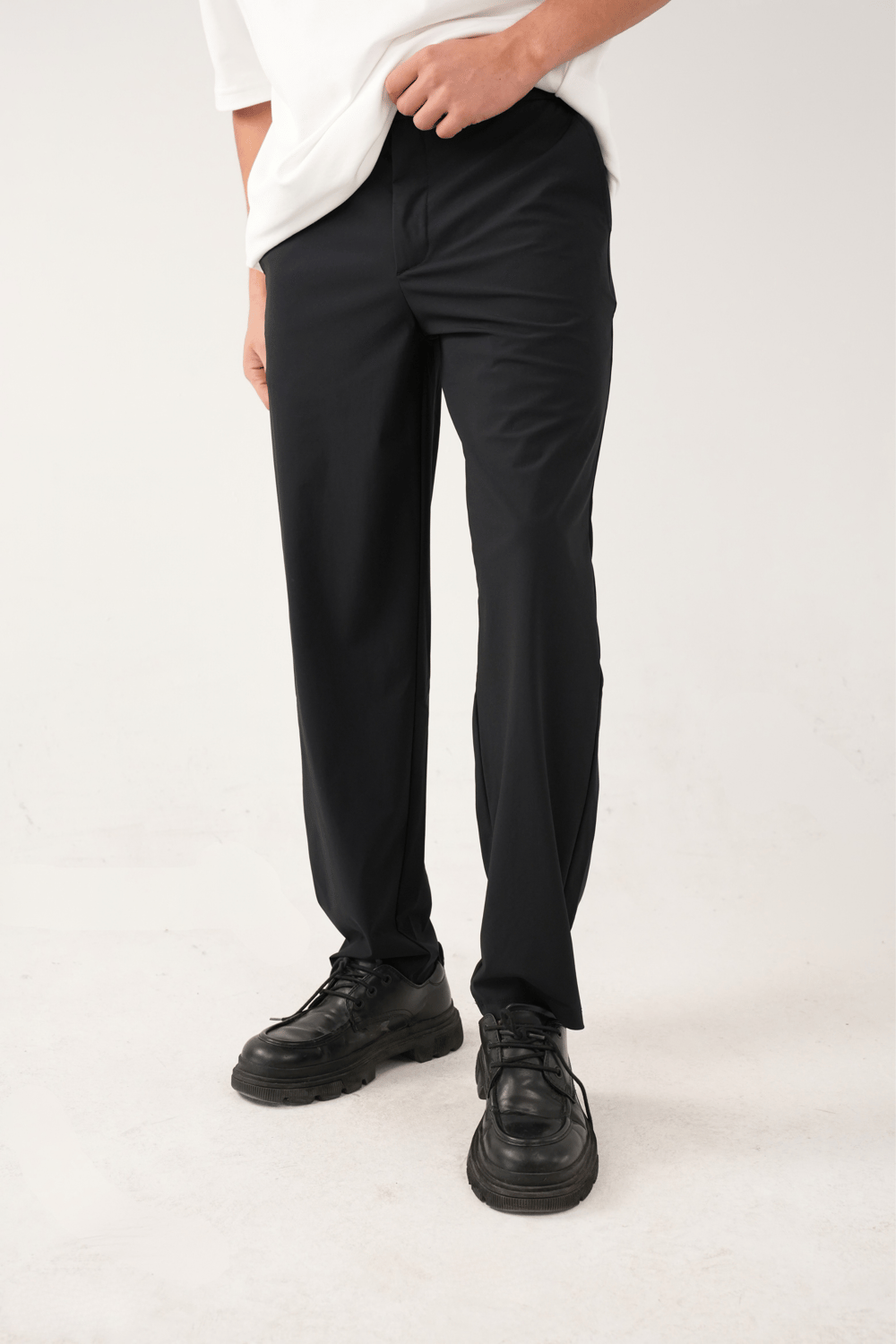Lacivert Stretch Relaxed Fit Pantolon