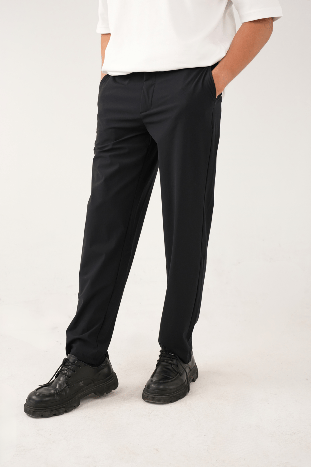 Lacivert Stretch Relaxed Fit Pantolon