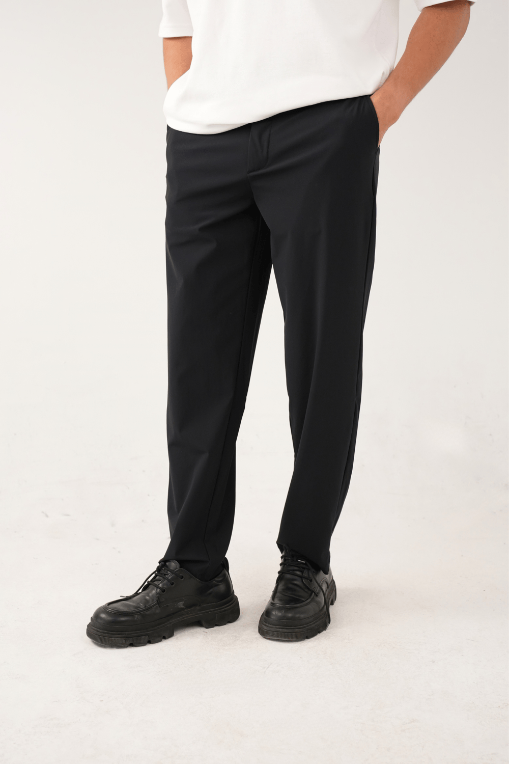 Lacivert Stretch Relaxed Fit Pantolon