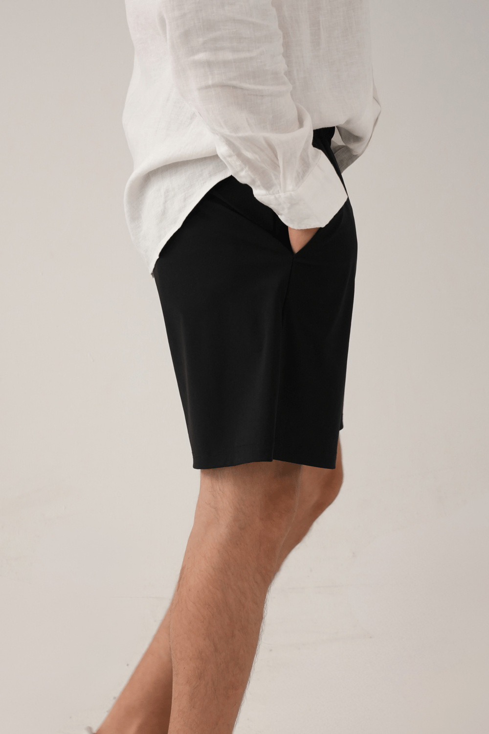 Lacivert Stretch Relaxed Fit Şort