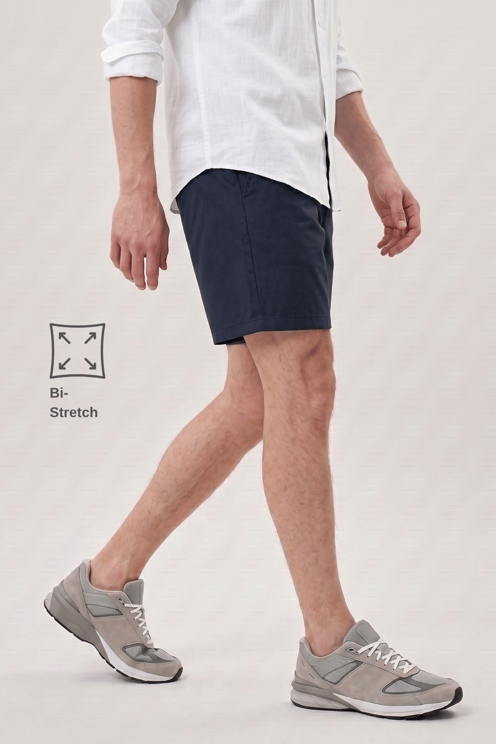 Lacivert Stretch Relaxed Fit Şort
