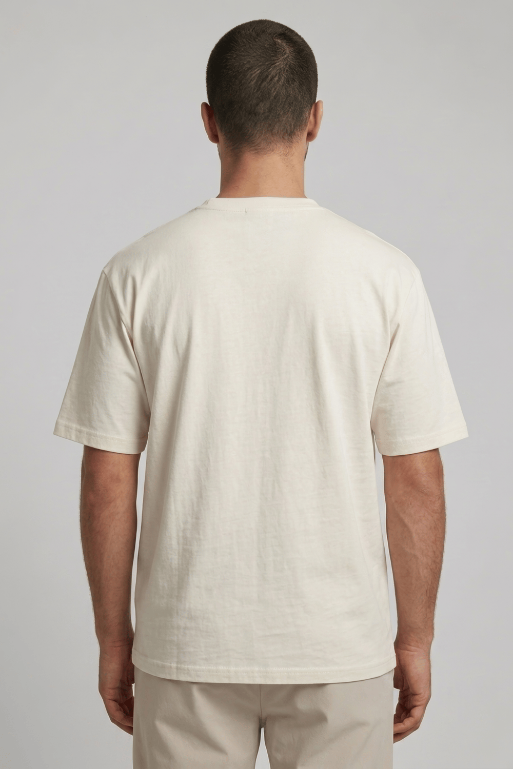 Regular Fit Ekru Pamuklu Tişört