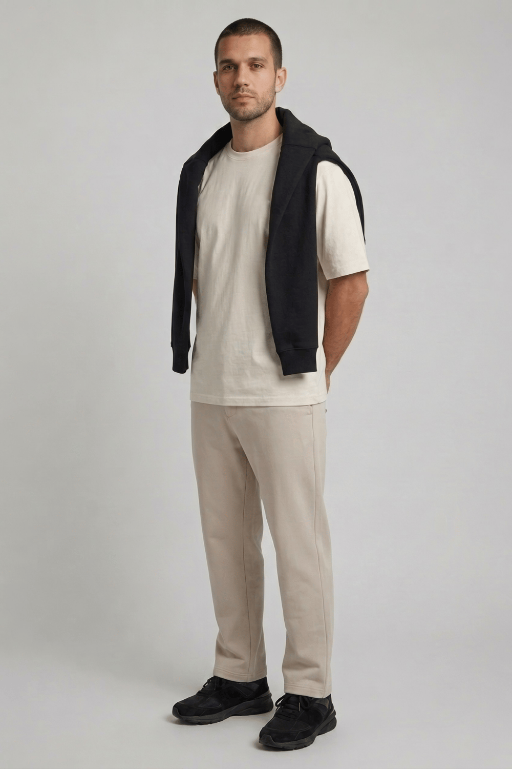 Regular Fit Ekru Pamuklu Tişört
