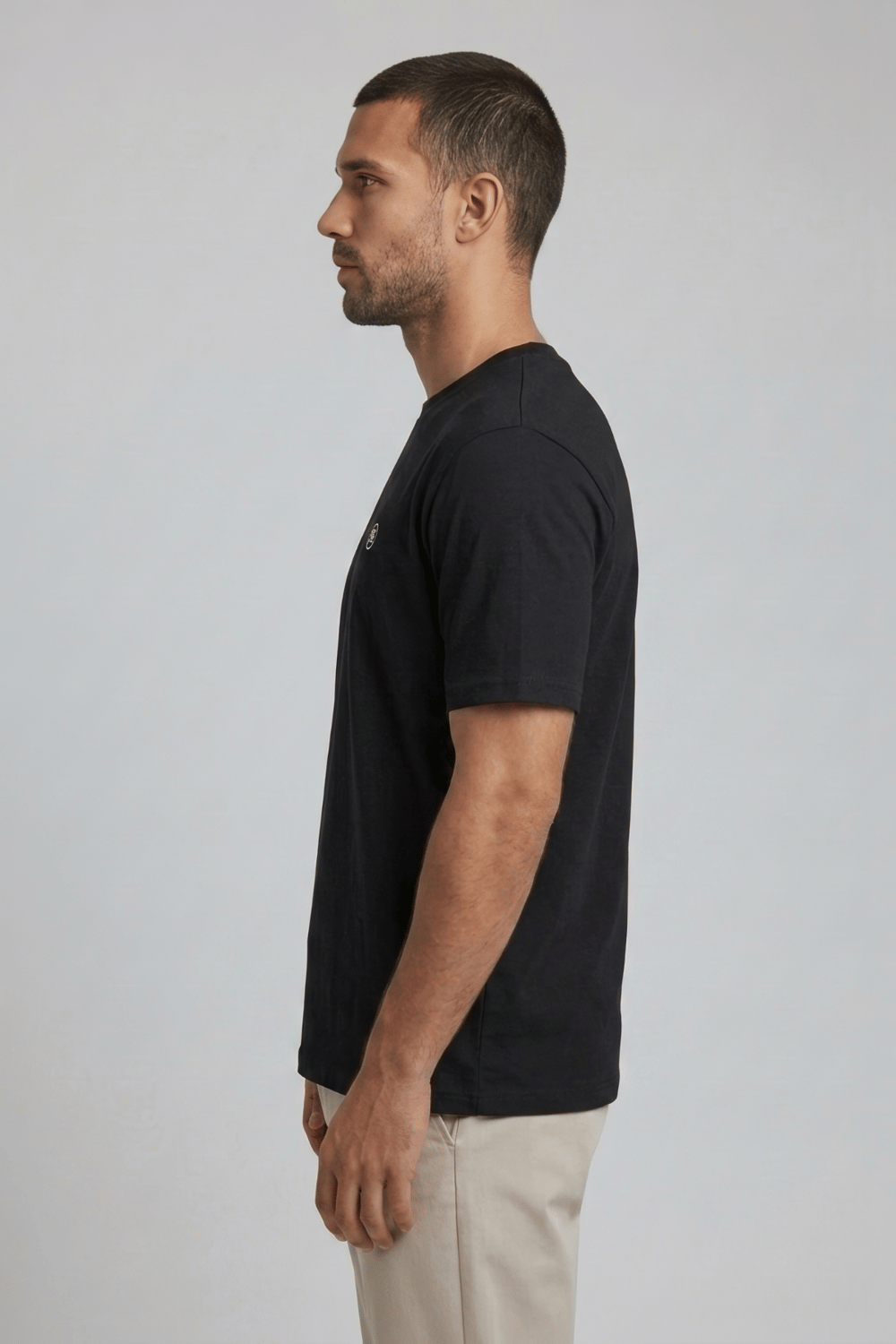 Regular Fit Siyah Pamuklu Tişört