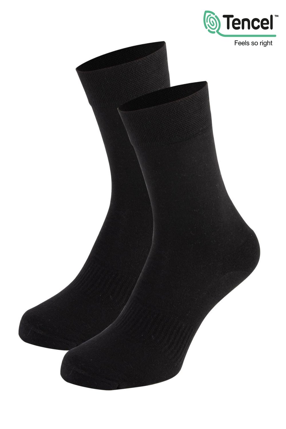 Premium Tencel Yumuşak Dokulu Dikişsiz Siyah Soket Çorap