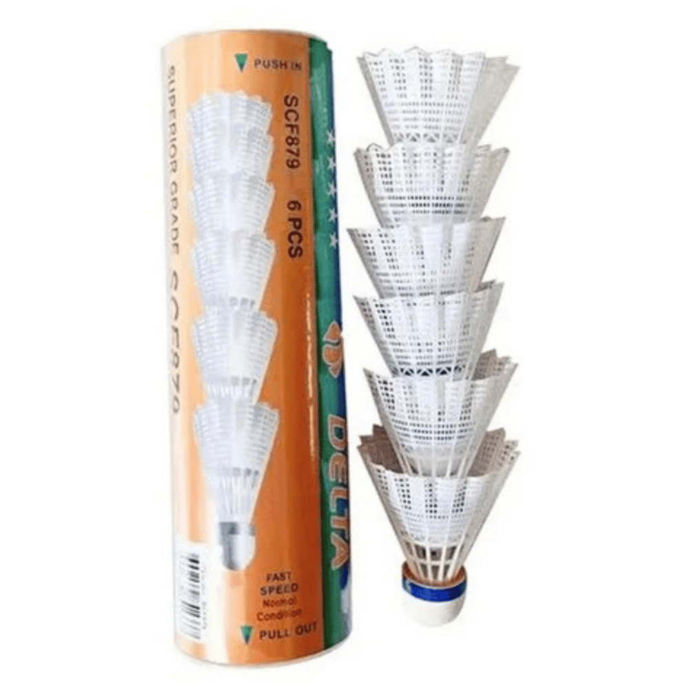 Delta Badminton Topu Scf 879 Mantar Başlı 6'lı Yüksek Hız