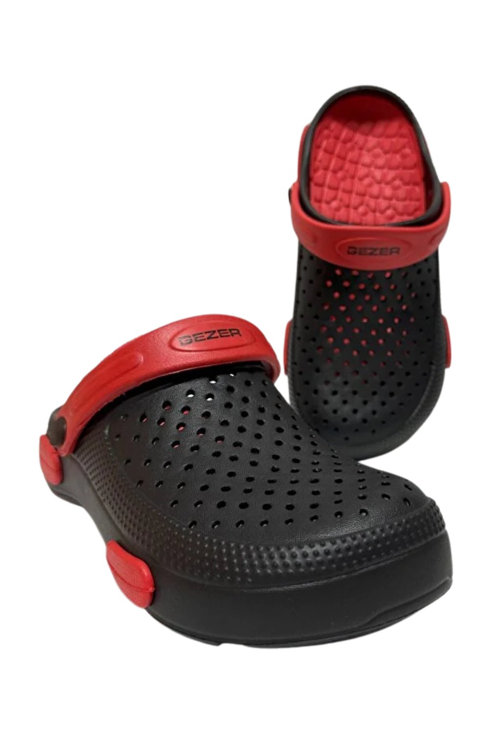 Gezer Unisex Siyah-kırmızı Eva Taban Spor Hastane Ve Iş Terlik