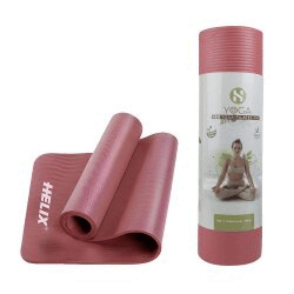 Helix Yoga Pilates Matı NBR 10mm Kırmızı