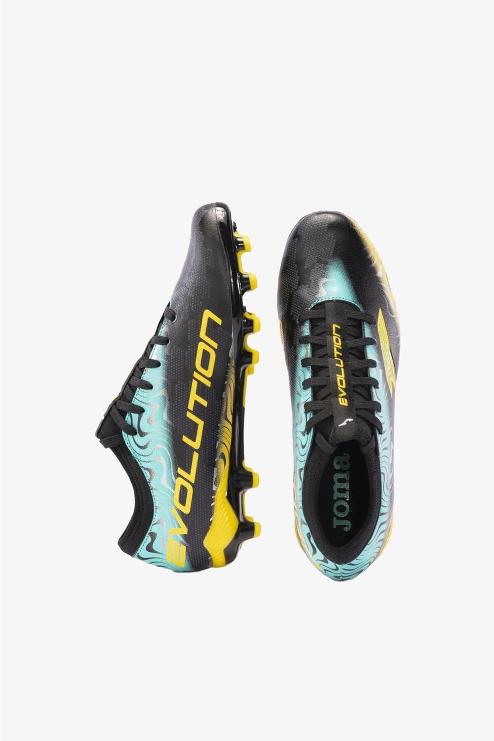 JOMA EVOLUTION 2401 BLACK GOLD FIRM GROUND Krampon ve Halı Saha Ayakkabısı
