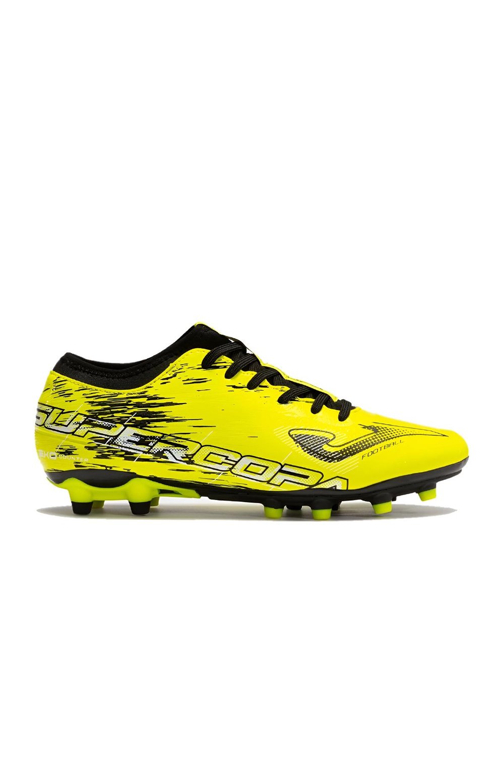JOMA SUPERCOPA 2309 LEMON FLUOR BLACK FIRM GROUND Krampon ve Halı Saha Ayakkabısı