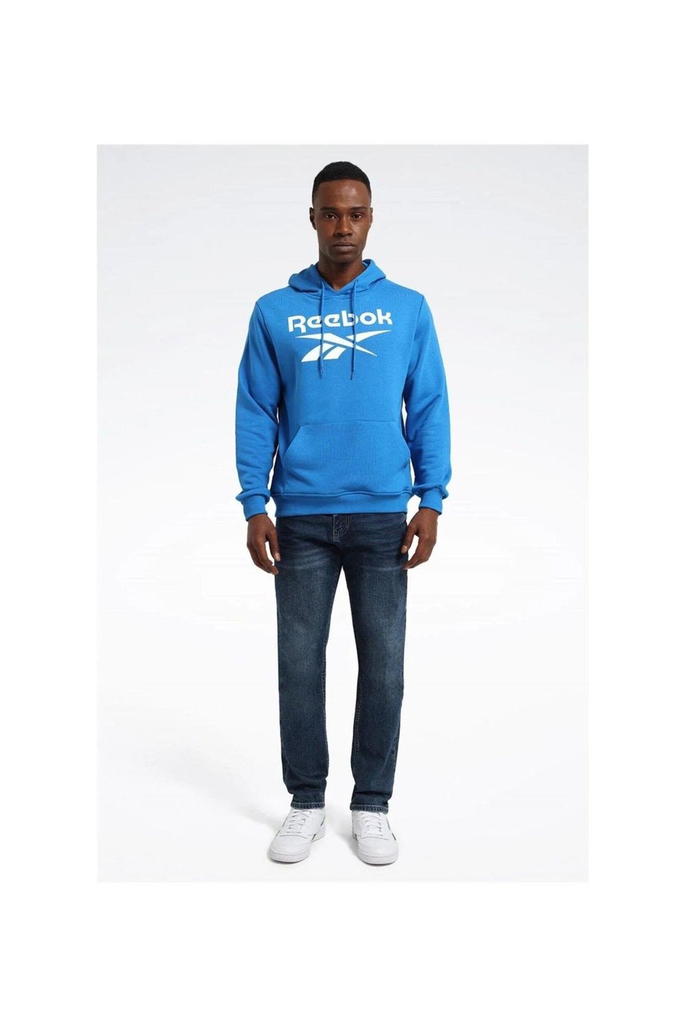 REEBOK RI FT BIG LOGO OTH  HOOD MAVİ Giyim Erkek