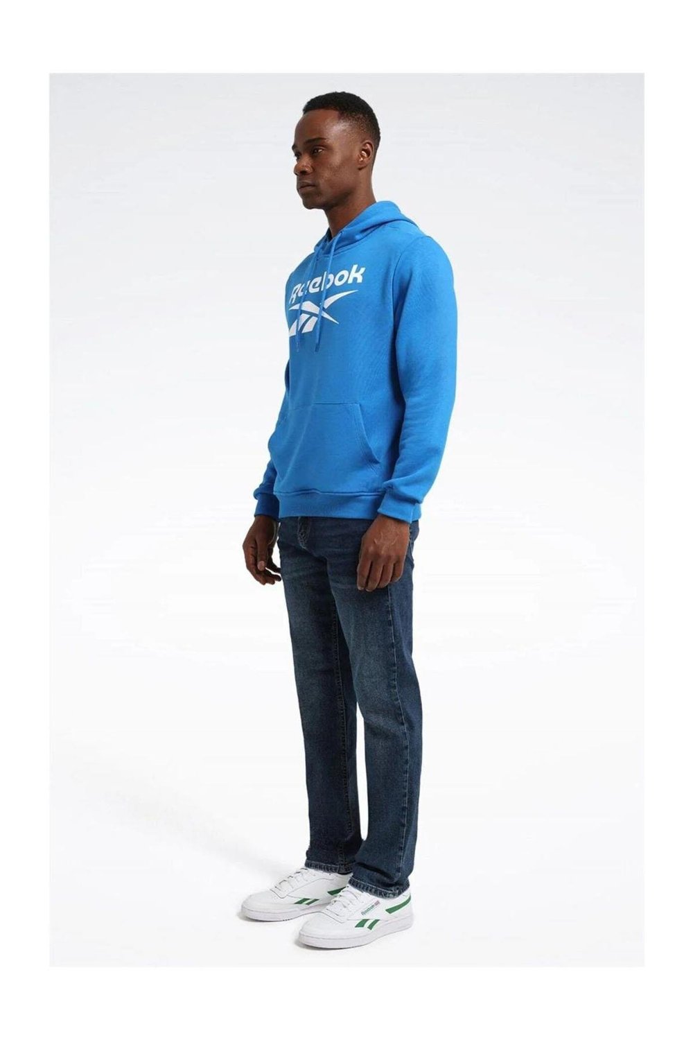 REEBOK RI FT BIG LOGO OTH  HOOD MAVİ Giyim Erkek