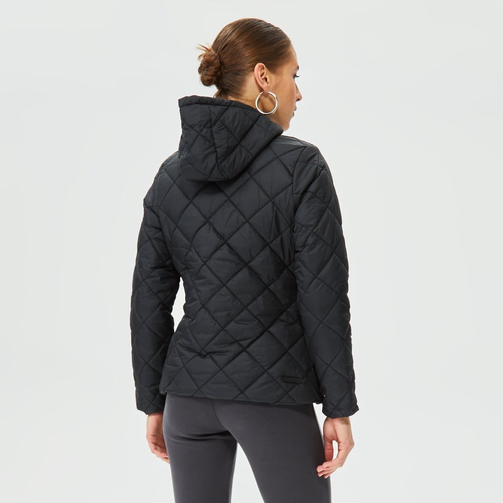 SKECHERS W CAPITONE HOODED JACKET Giyim Kadın