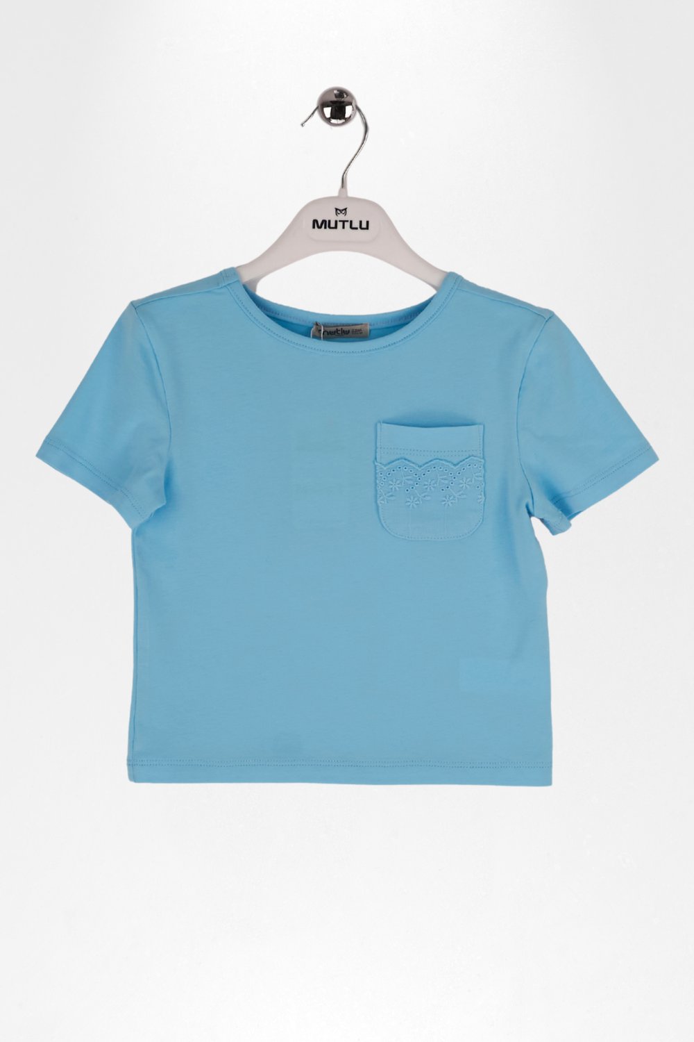 CEP DANTEL DETAYLI KIZ TSHIRT