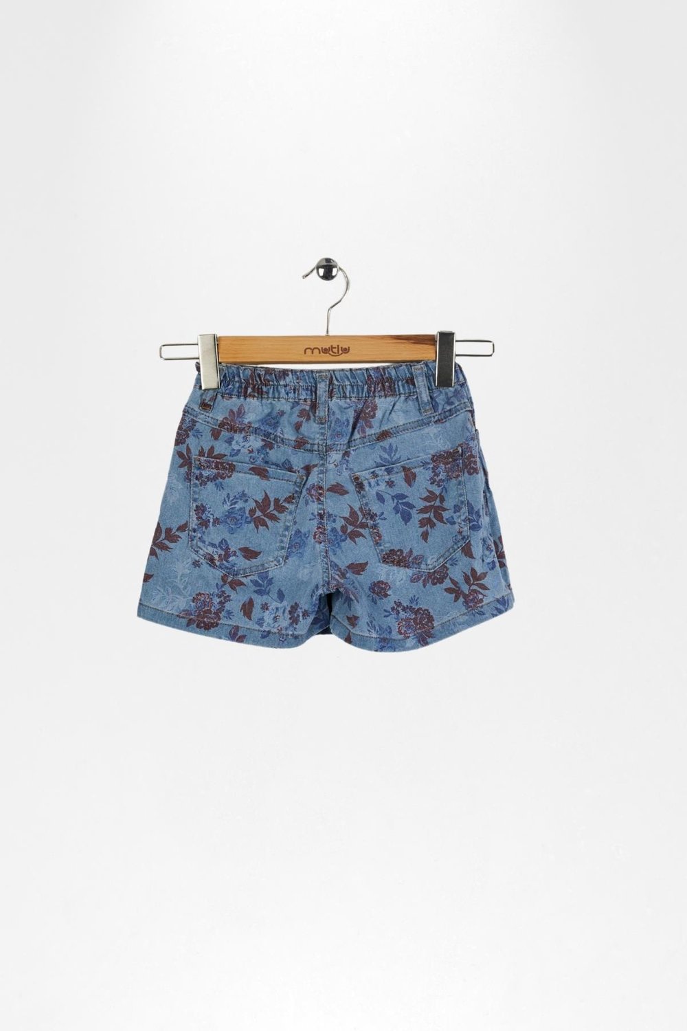 ÇİÇEK BASKILI KIZ ŞORT ETEK