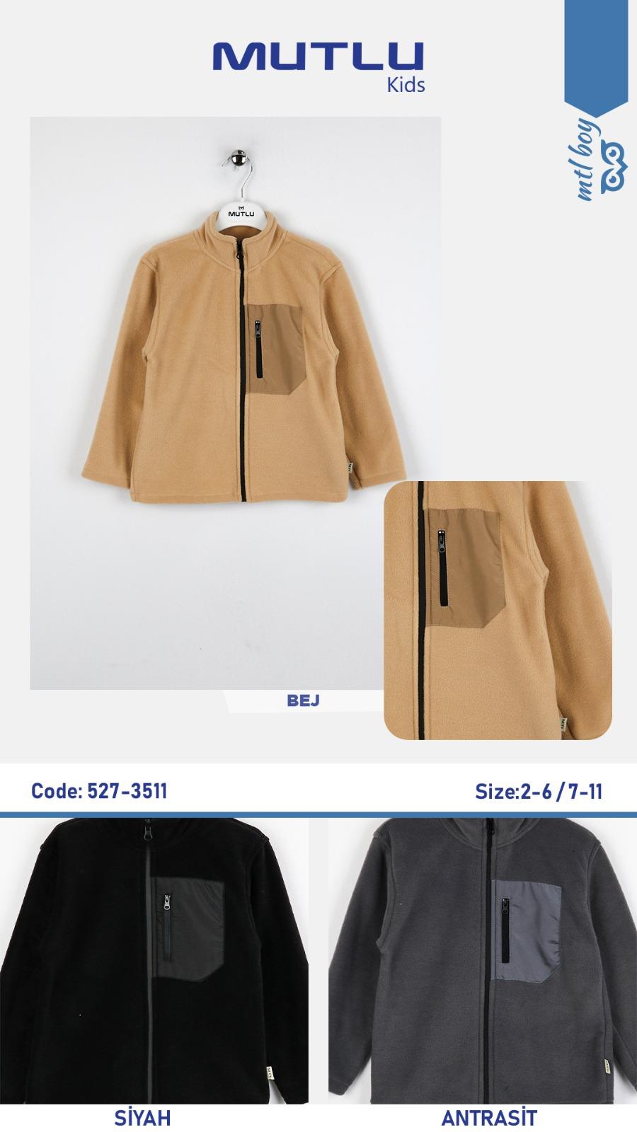 ERKEK FERMUARLI POLAR CEKET