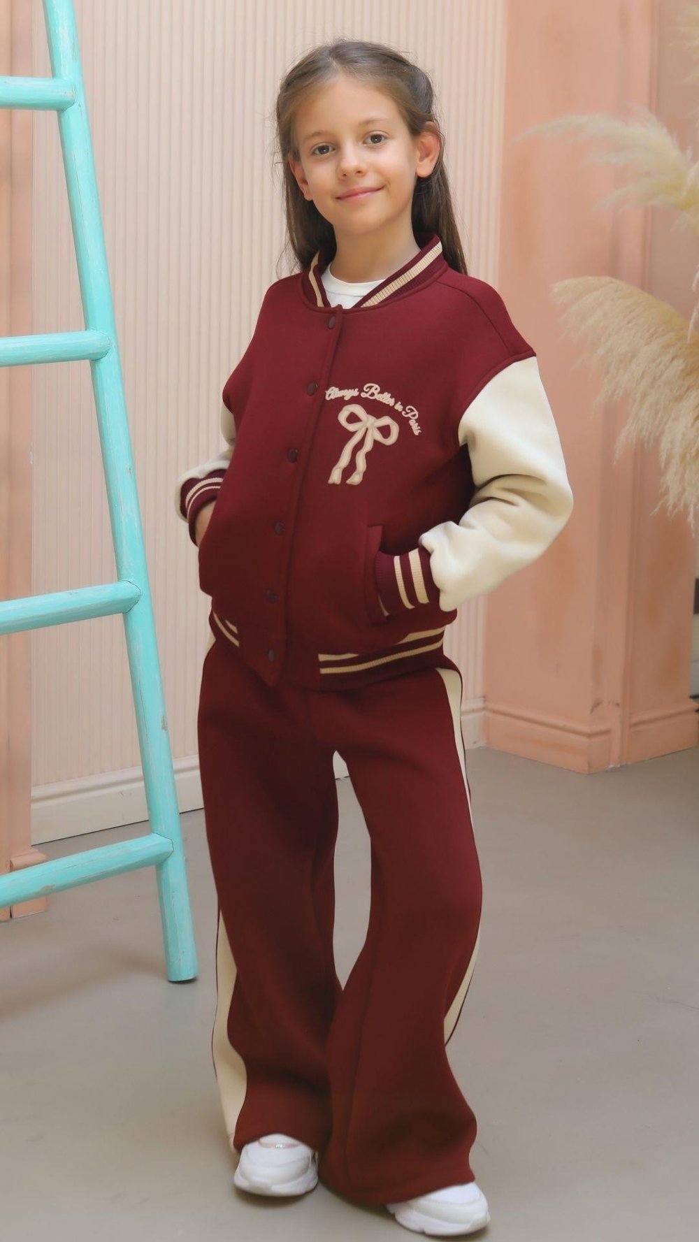 GARNİLİ ŞARDONLU KIZ EŞOFMAN ALT