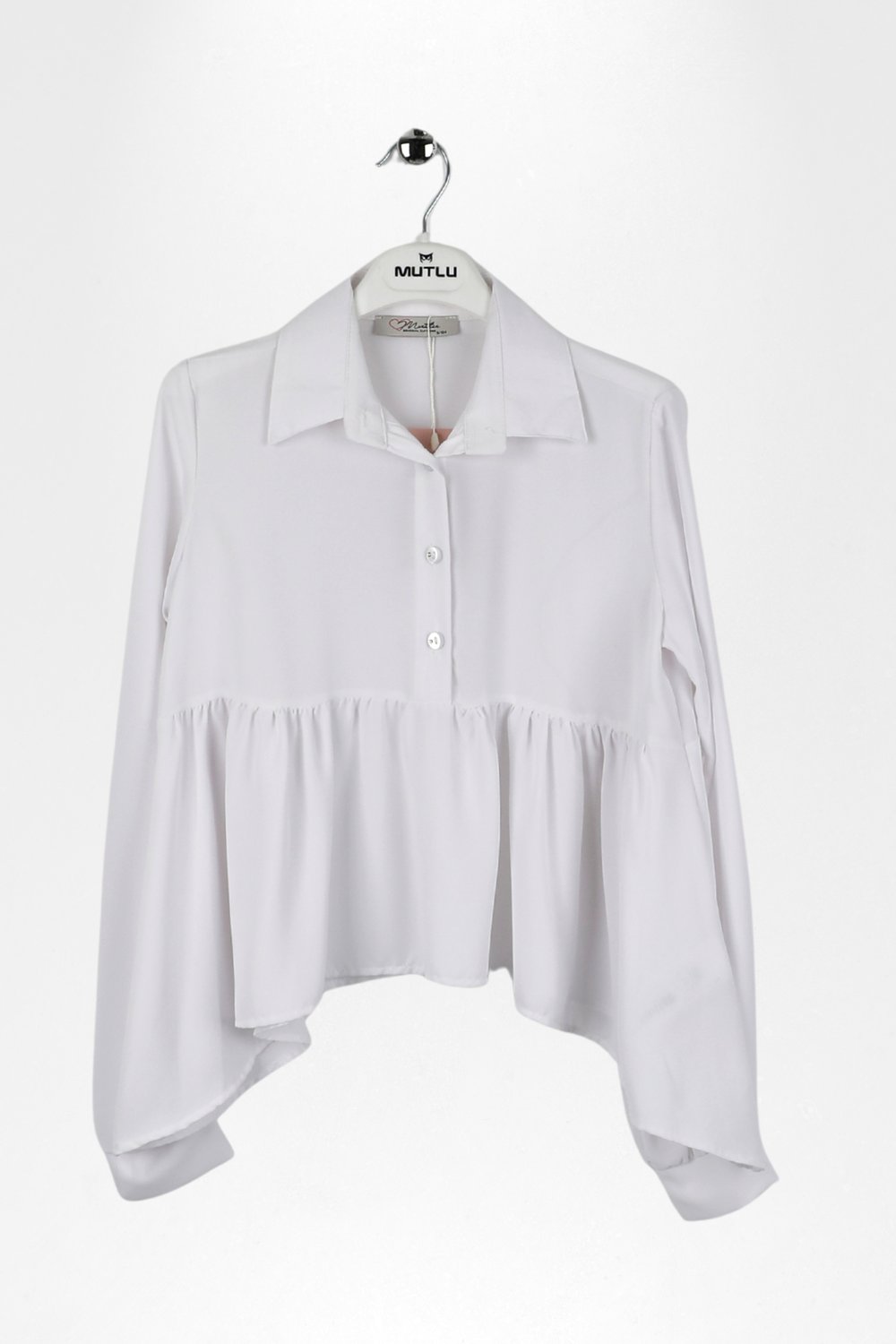 PARÇASI BÜZGÜLÜ KIZ OKUL GÖMLEK