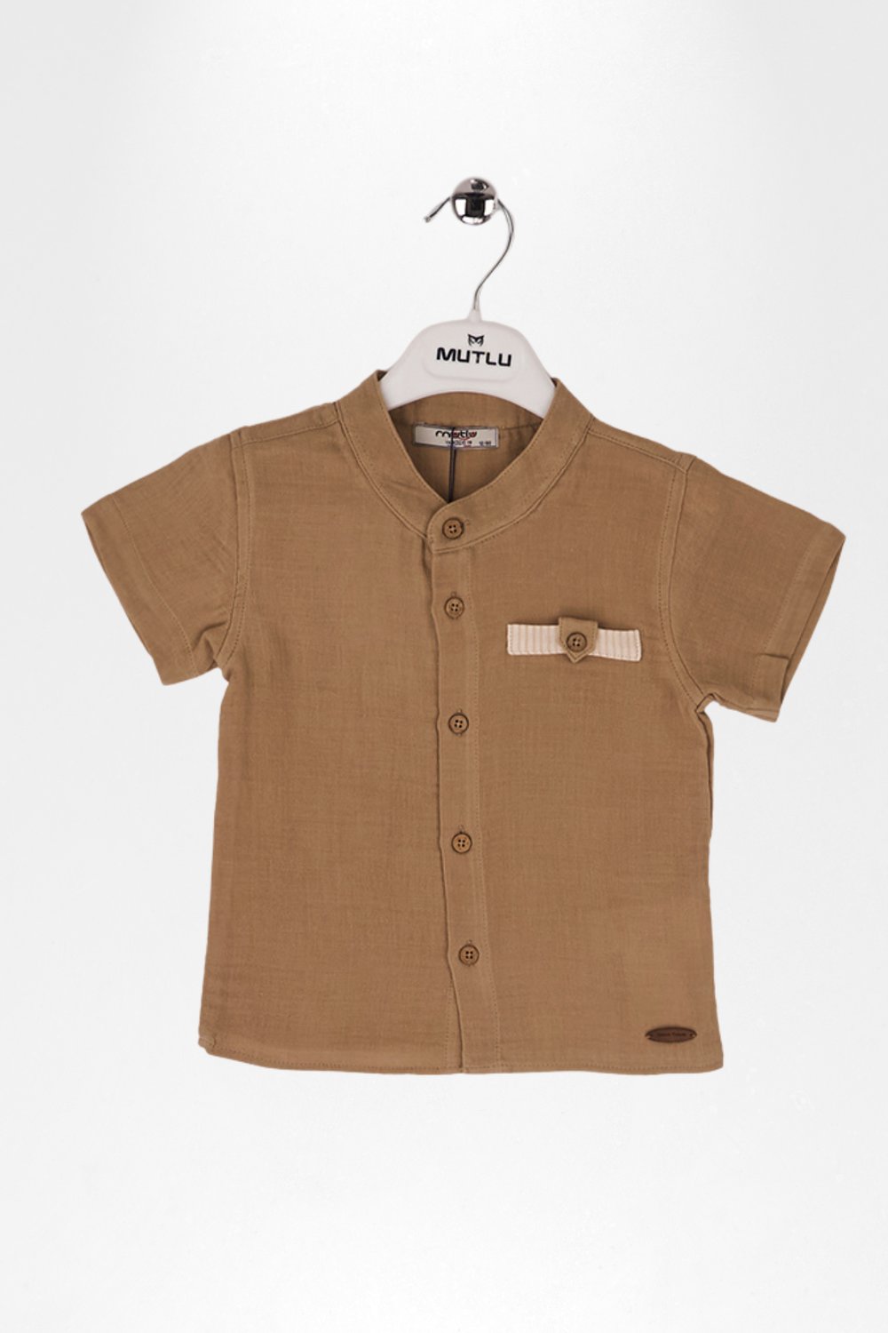SÜS CEPLİ ERKEK MÜSLİN GÖMLEK